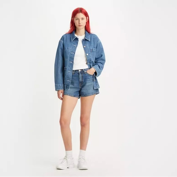 Levi’s 80s Mom Denim Shorts NWT You Sure Can - Medium Wash - Picture 3 of 7